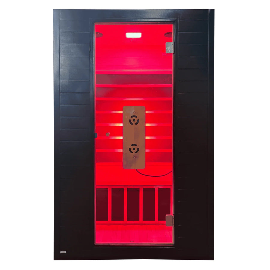2 Person Infrared Sauna With Red Light Therapy