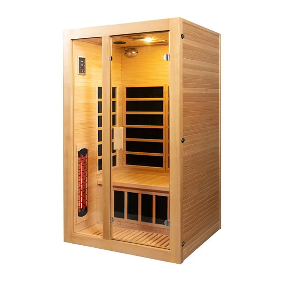 1-2 Person Full-Spectrum Wooden Infrared Sauna Cabin